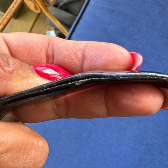 Alfani Glossy Black Shoulder Bag - Picture 5 of 9